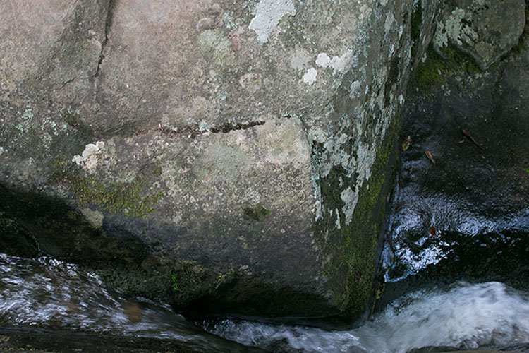 Stream between rocks