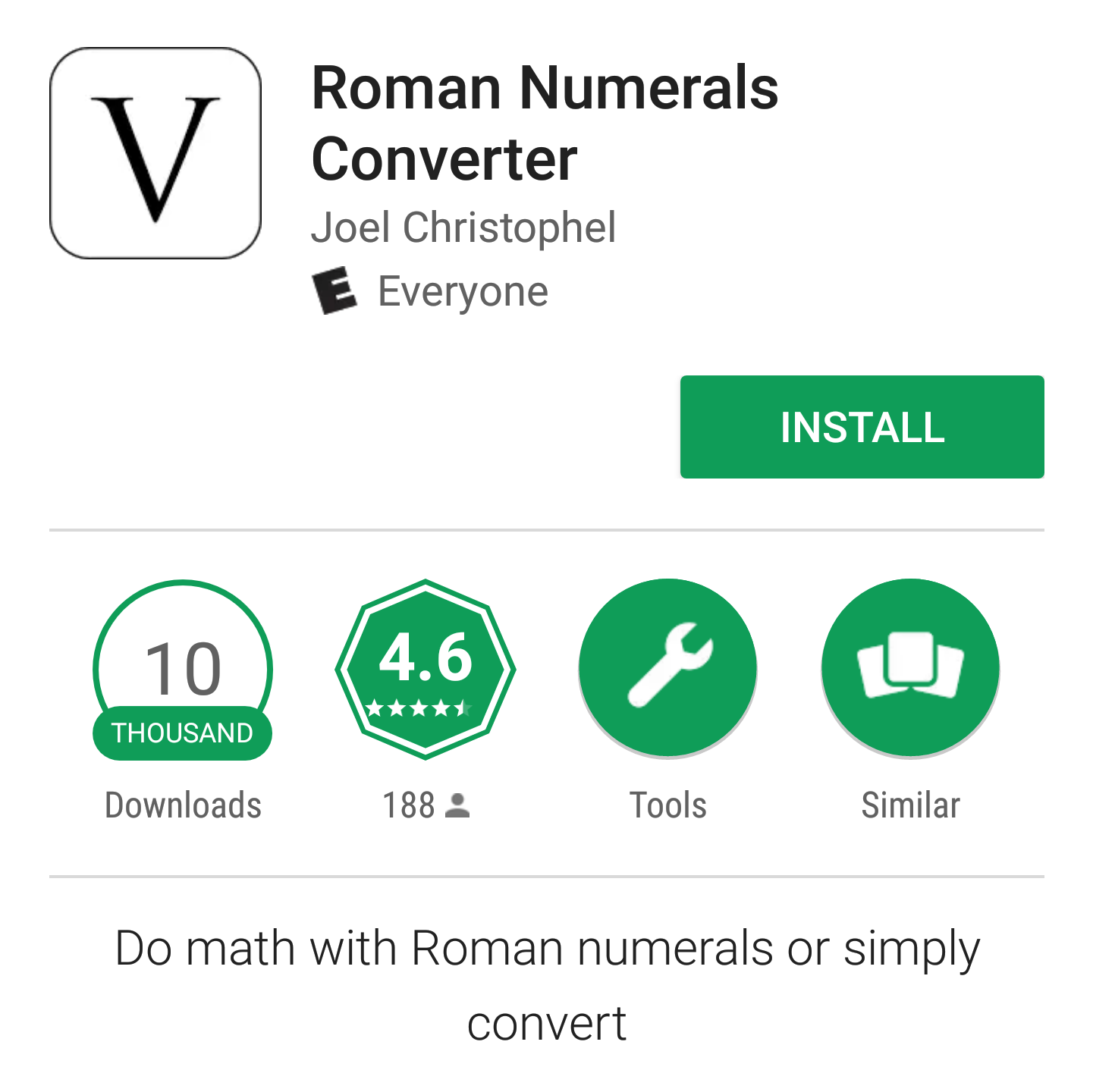 Roman Numerals Converter