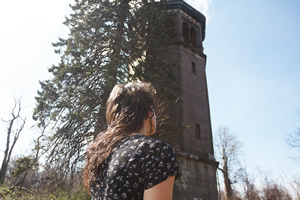 girl and tower