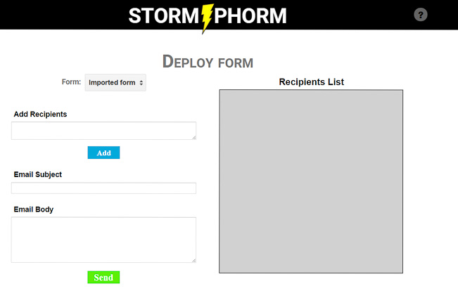 Deploy Form Page