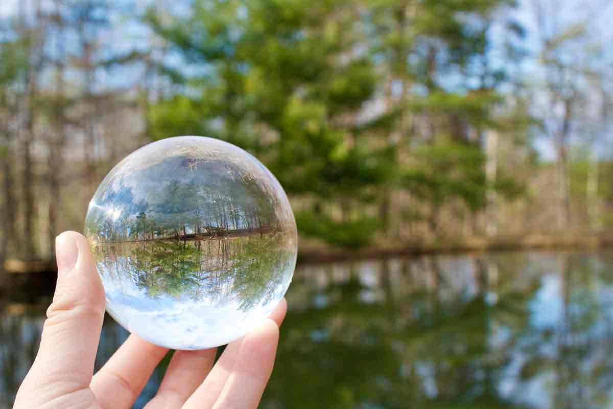 photo orb pond reflections