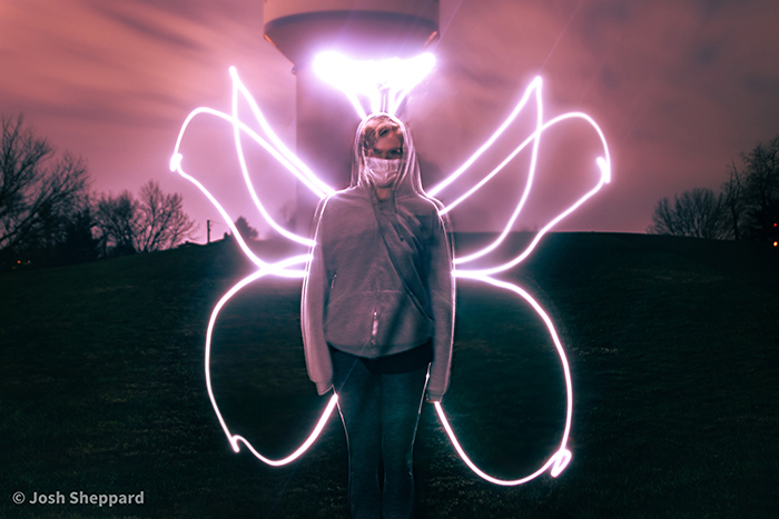 light painting portrait cool technique photography